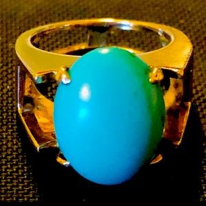 14k Vintage Turquoise Ring